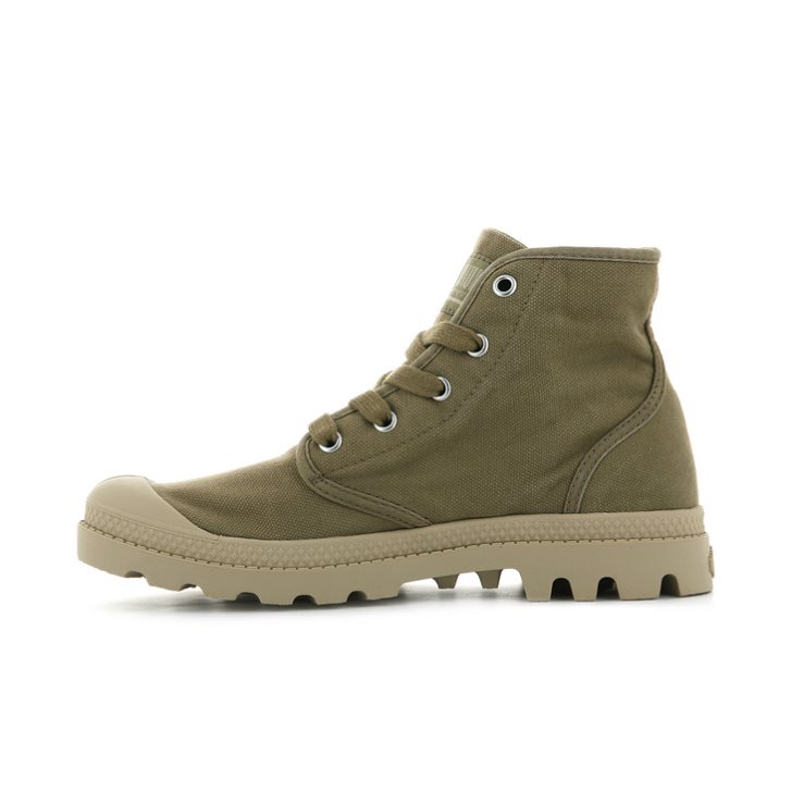 Dámské Boty Palladium Pampa Hi Olivy Zelené | CZ FEZ-67G